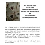 10.12. Adventstag um 11.00 Uhr