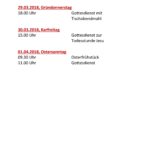 Ostergottesdienste