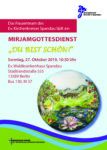 Mirjamgottesdienst am 27.10. im Waldkrankenhaus