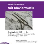 Klassik Gottesdienst mit Klaviermusik 02.07.