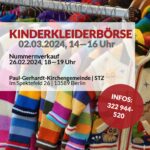 Kinderkleiderbörse am Samstag, dem 01.03.