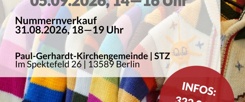 Kinderkleiderbörse am 05. 09.