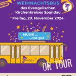 Weihnachtsbus vor der Gemeinde am 29.11.