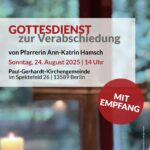 Verabschiedung Pfarrerin Ann-Katrin Hamsch