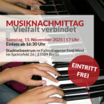 Musiknachmittag am 15.11.