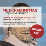 Misiknachmittag am 14.11.